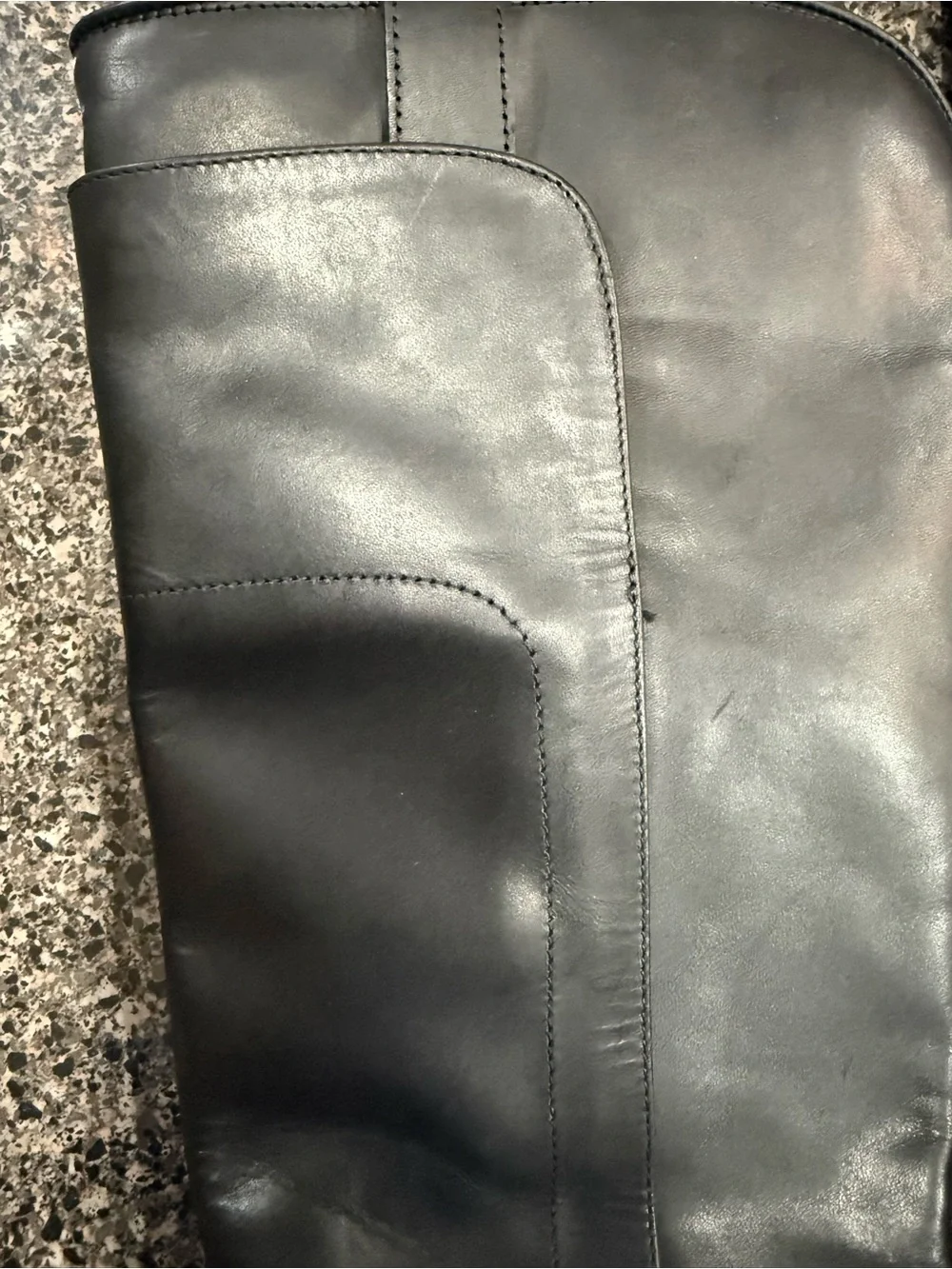 Frye Classic Women's Tall Black Leather Riding Boots Pull on NWOT